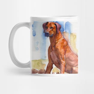 Rhodesian Ridgeback Watercolor Painting - Dog Lover Gifts Mug